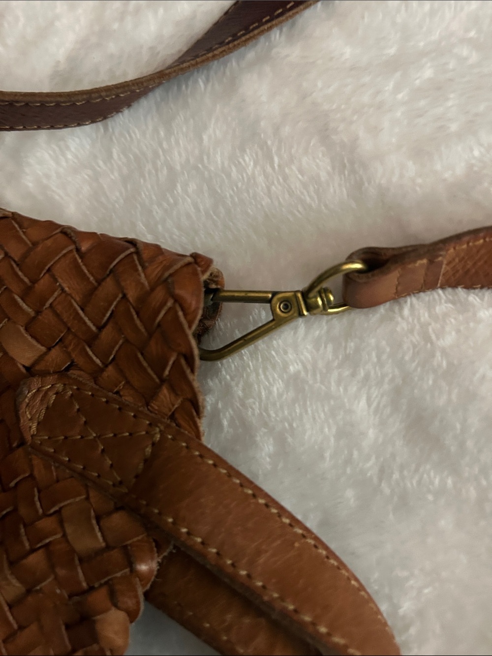 Madewell Woven Leather Crossbody Bag - Brown - Picture 9 of 16